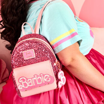 Barbie™ 65th Anniversary Exclusive Sequin Logo Mini Backpack, Image 2